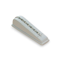 White Leatherette Bracelet Stand