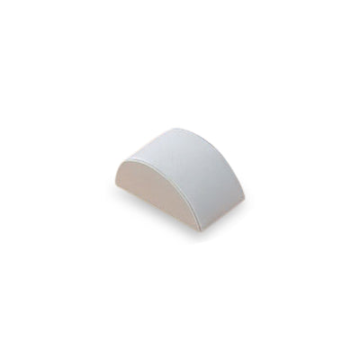 White Leatherette Small Bracelet Dome
