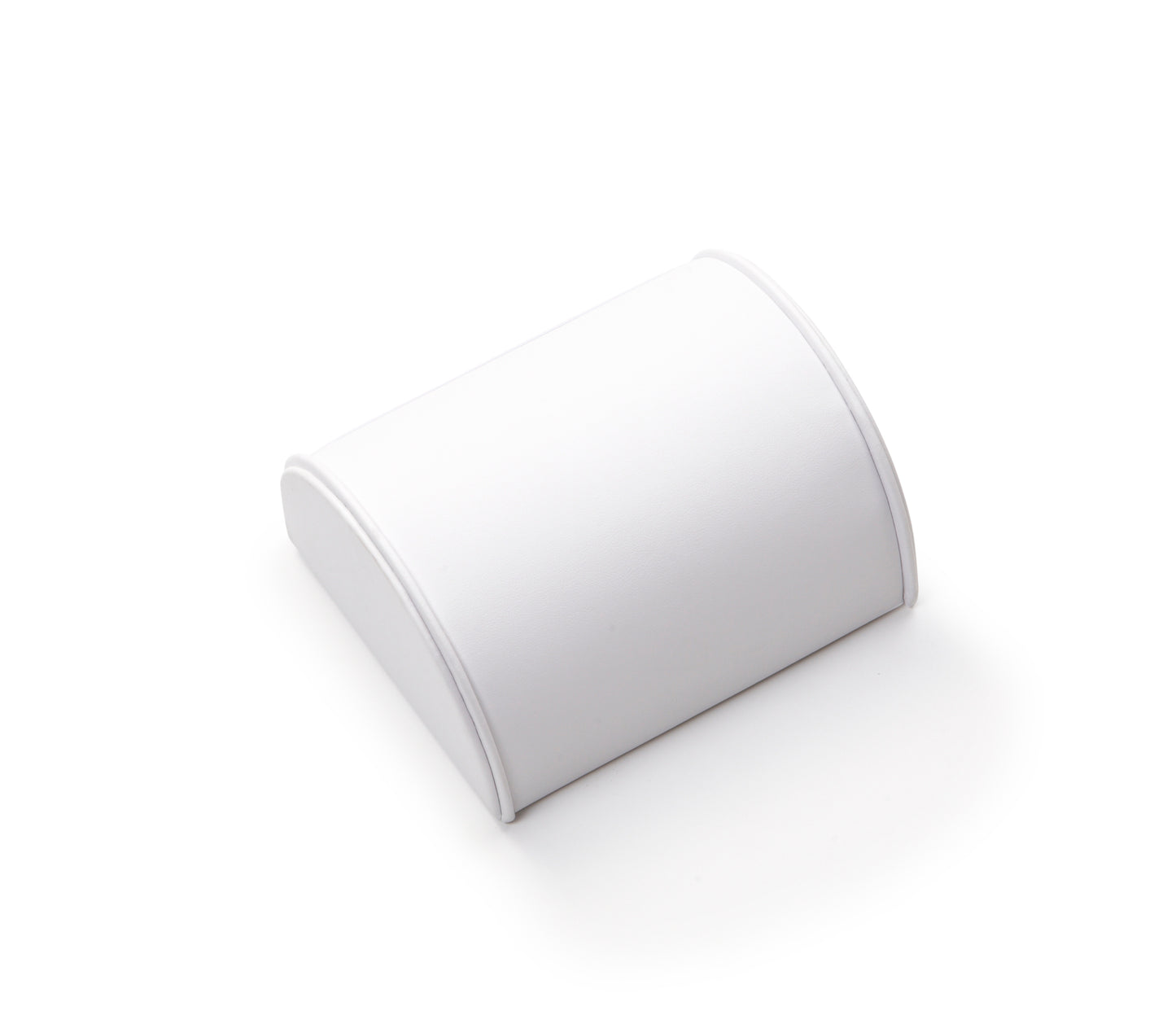 White Leatherette Medium Bracelet Dome