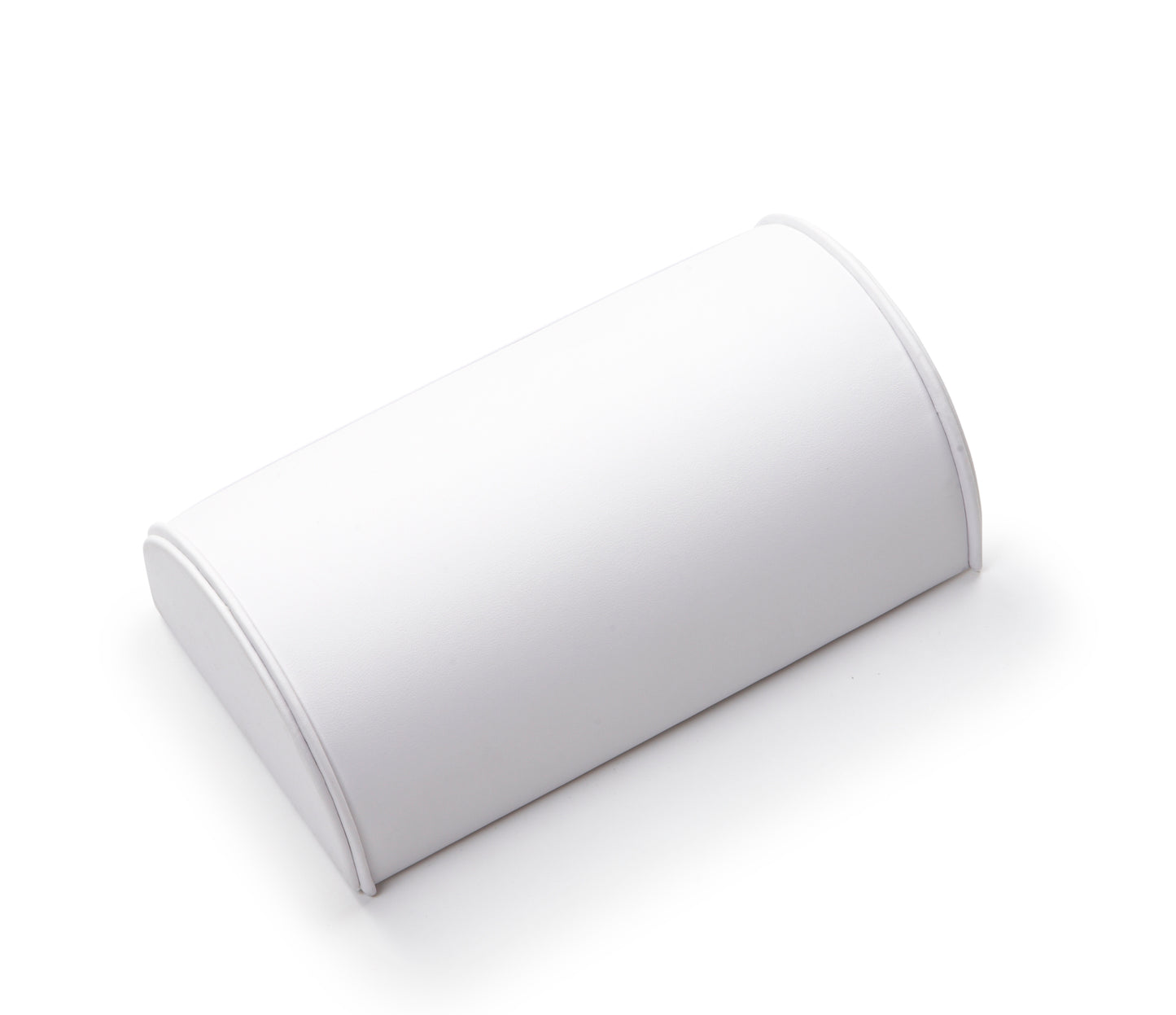 White Leatherette Large Bracelet Dome