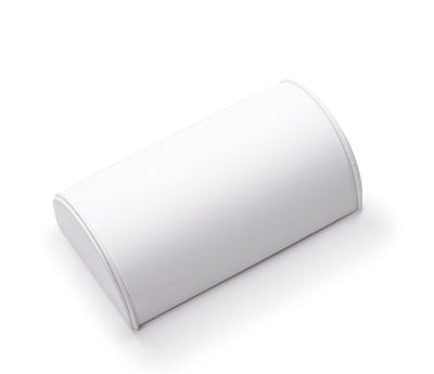 White Leatherette Large Bracelet Dome