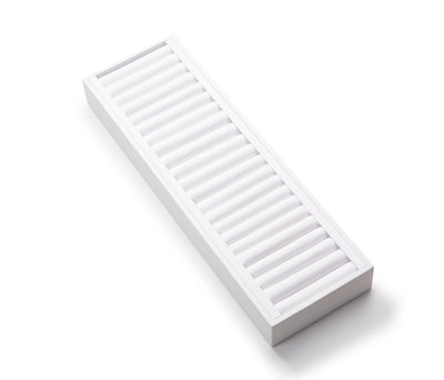 White Leatherette Long Bangle Holder