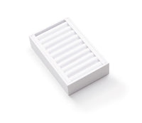 White Leatherette Short Bangle Holder
