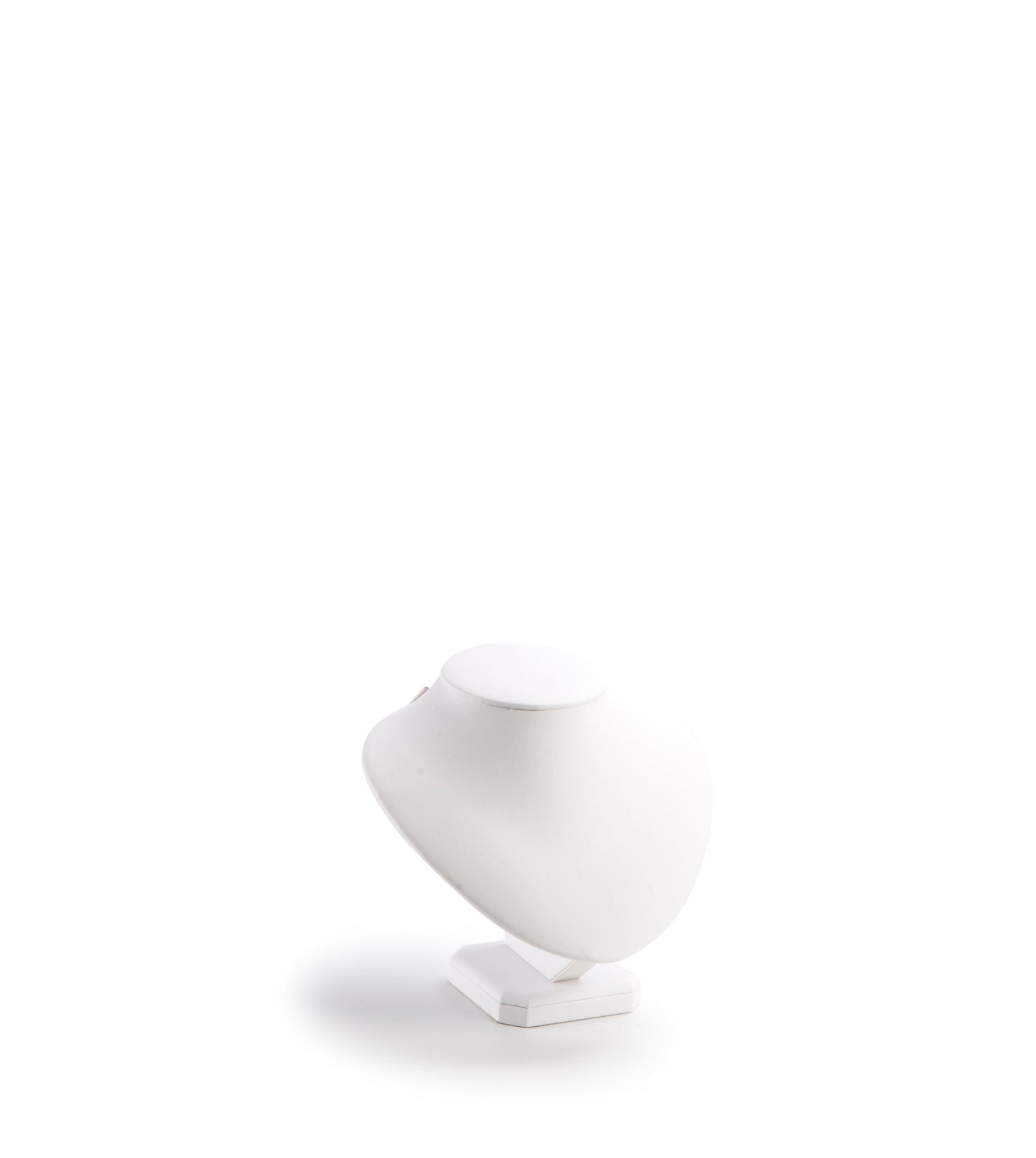 White Leatherette Large Neckform