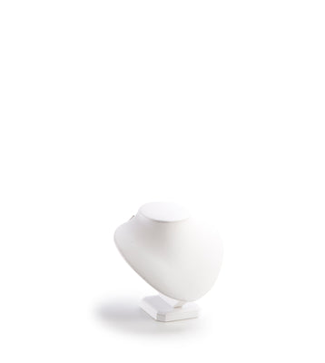 White Leatherette Large Neckform