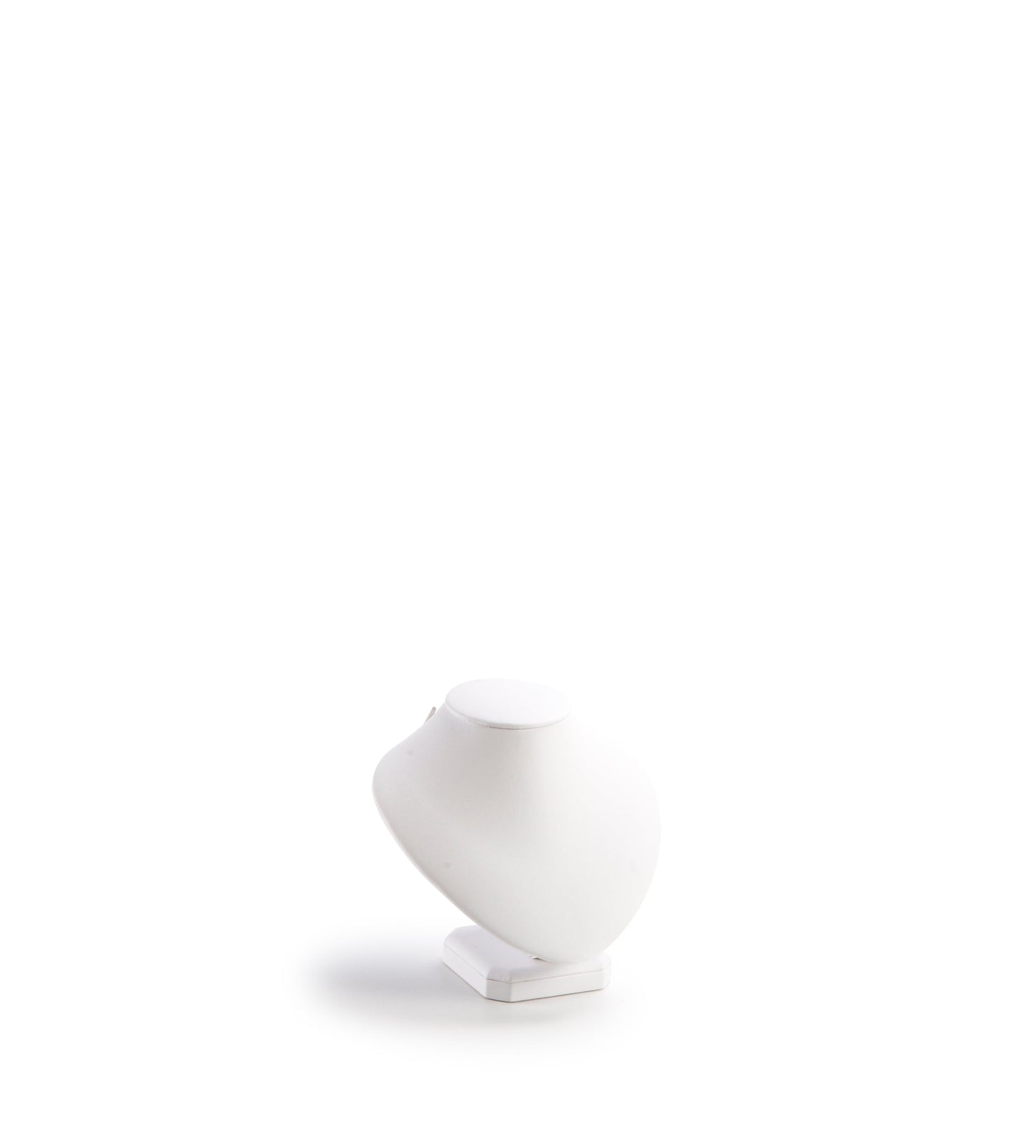 White Leatherette Medium Neckform