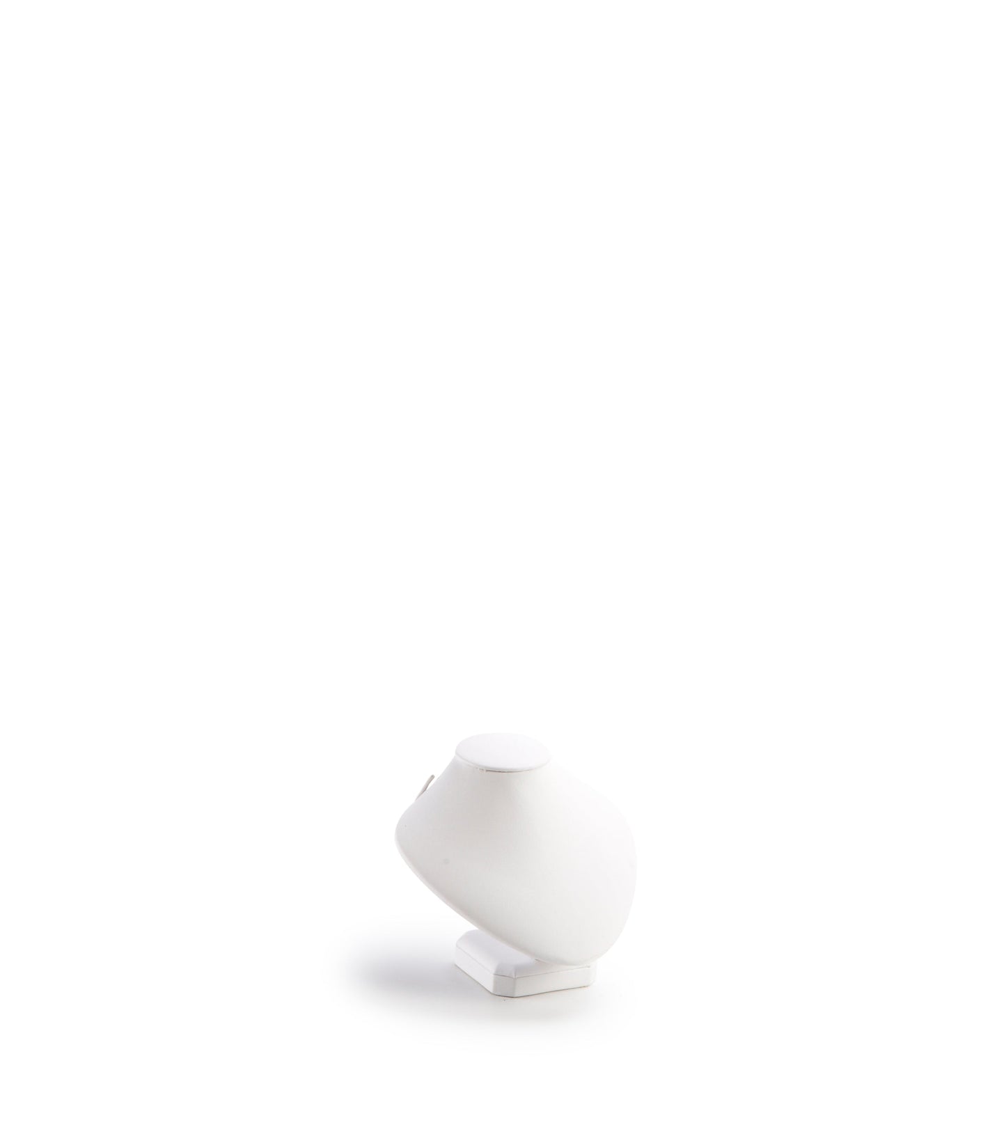 White Leatherette Small Neckform