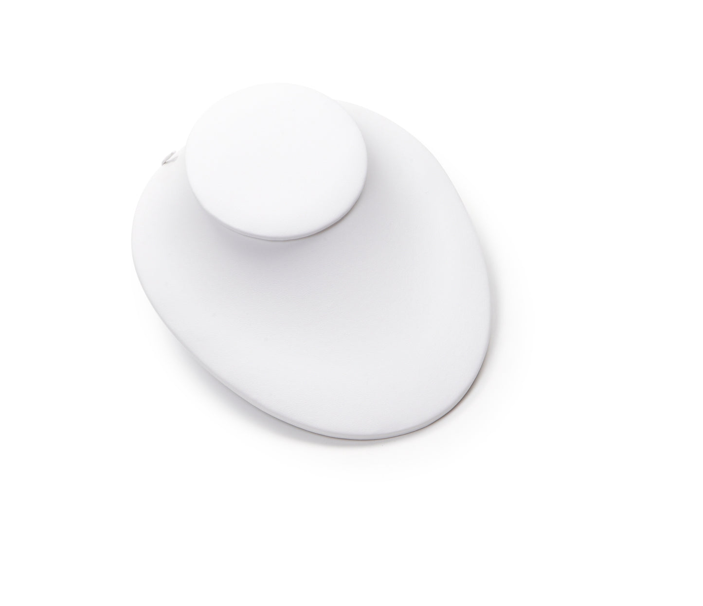 White Leatherette Large Neckform