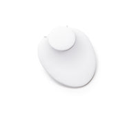 White Leatherette Medium Neckform
