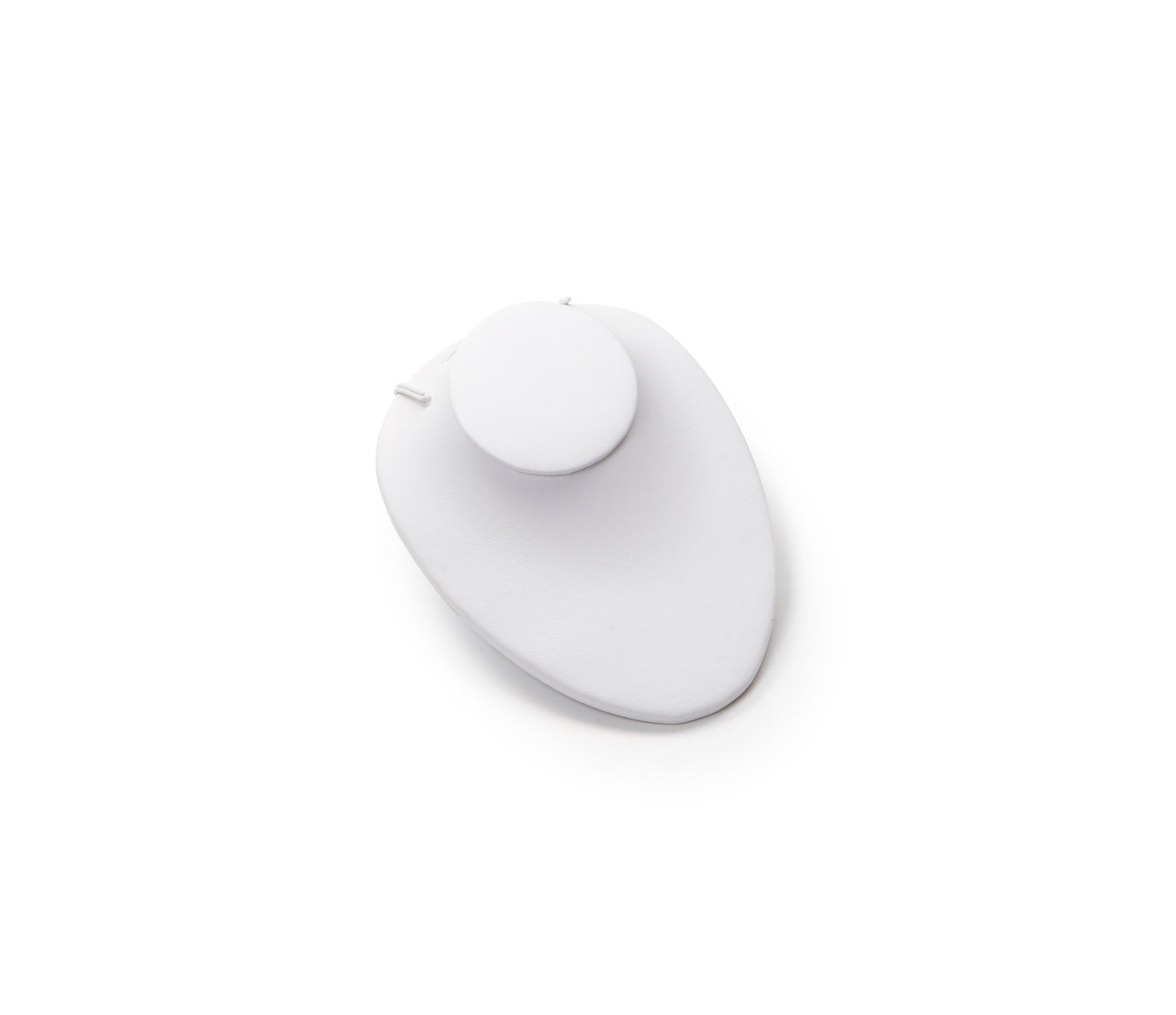 White Leatherette Small Neckform