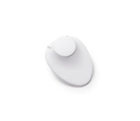 White Leatherette Small Neckform