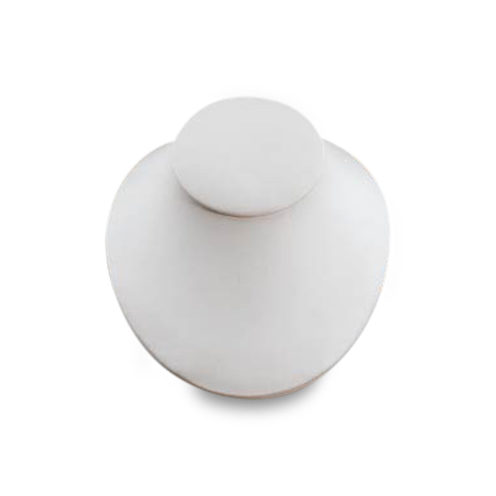 White Leatherette Large Neckform