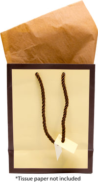 Matte Beige w/ Border Laminated Tote Bag