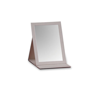 Chocolate/Beige Large Rectangle Foldable Mirror