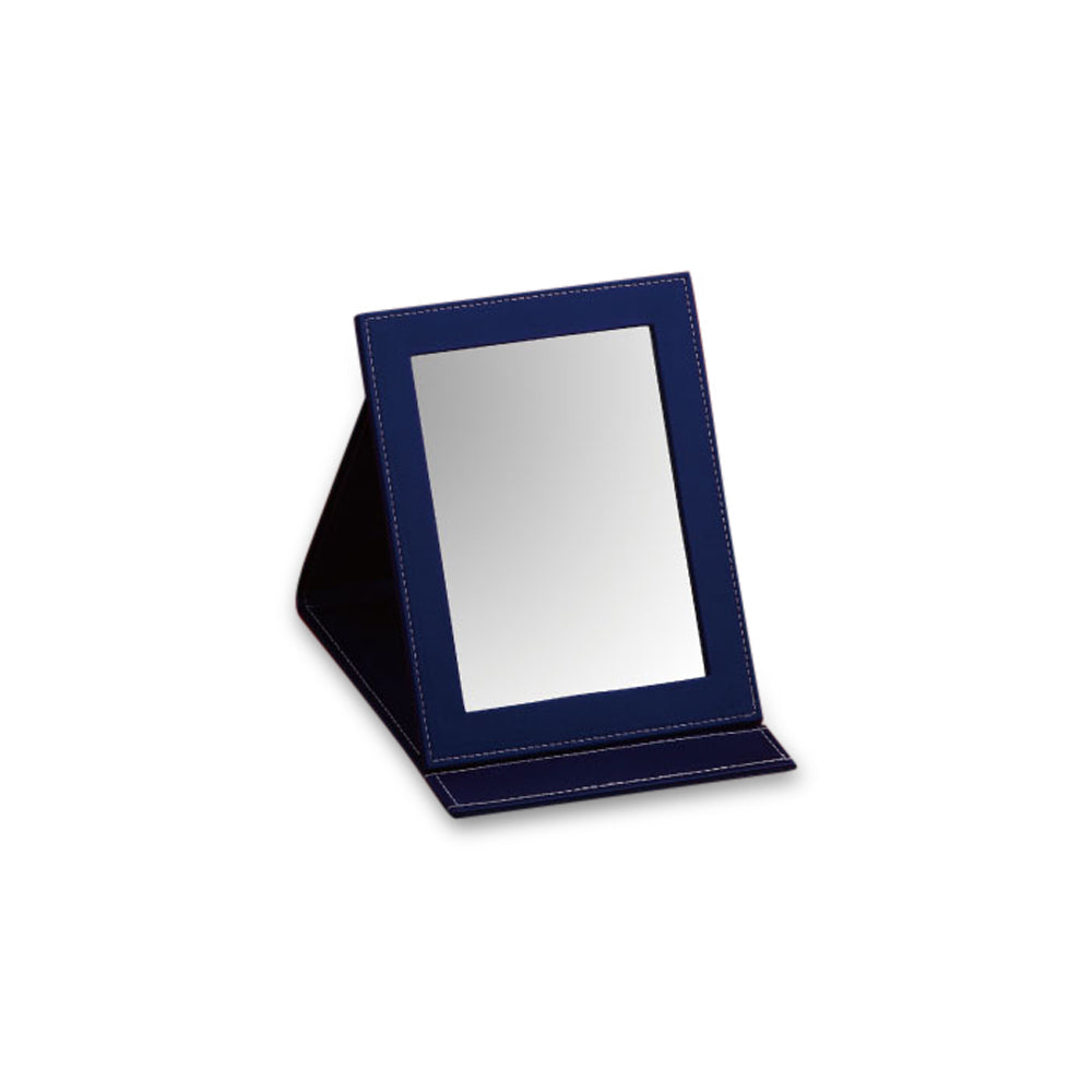 Navy Small Rectangle Foldable Mirror