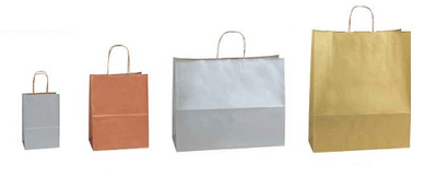 X-Large Precious Metals Paper Shoppers