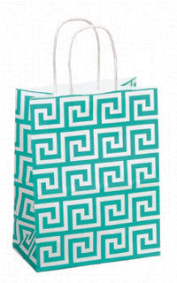 Greek Key Kraft Bags