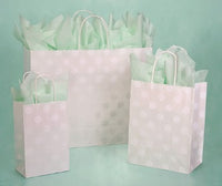 Medium Polka Dot Pearl Paper Shoppers