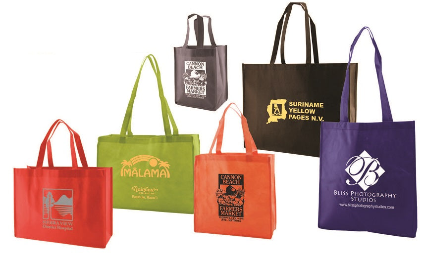 White Color Non-Woven Tote Bags