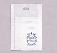 Frosted Merchandise Bags with Die-Cut Handle
