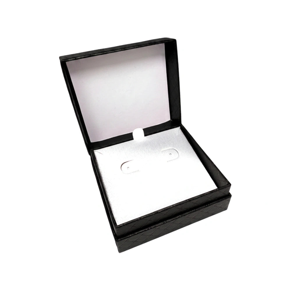 Black opened Fantasy Earring/Pendant/Hoops Box