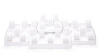 White rectangular object with a central cutout 