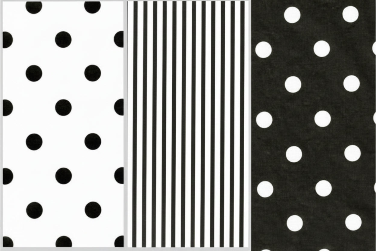 Black & White Printed Assortment Tissue Paper 