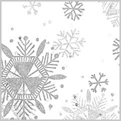 Diamond Snowflakes Gemstones Tissue Paper