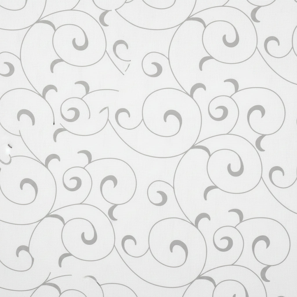 Silver Swirl Print on Ivory Tissue Paper