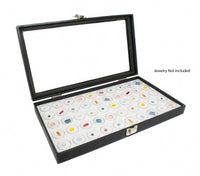 Glass Top Display Case with 50 Gem Jar insert