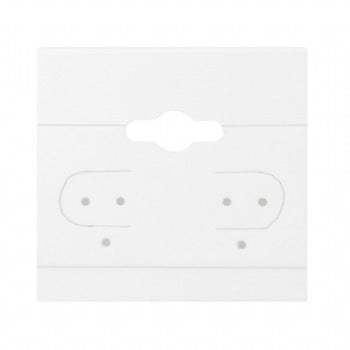 Plain White Hanging Earring Card (x100)