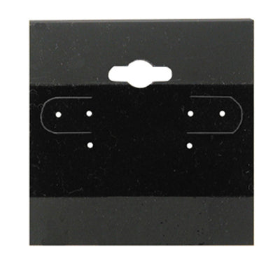 Plain Black Hanging Earring Card (x100)