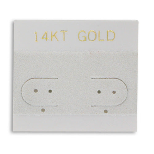 Grey "14 K.T. Gold" Hanging Earring Card (x100)