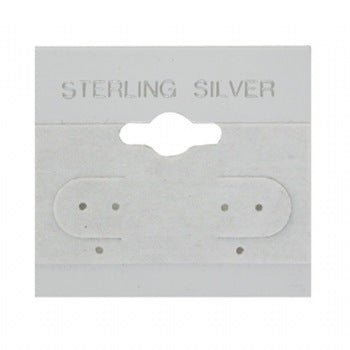Grey "Sterling Silver" Hanging Earring Card (x100)