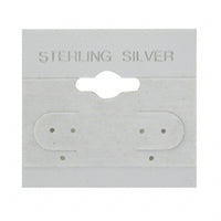 Grey "Sterling Silver" Hanging Earring Card (x100)