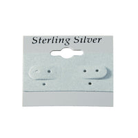 Grey "Sterling Silver" Black Imprinted Hanging Earring Card (x100) – Novel Box