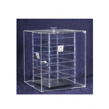 Rotating Acrylic Earring Display Case