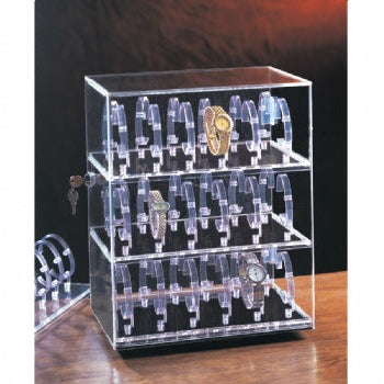 Acrylic Rotating Watch Display Case for 36 Watches