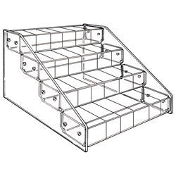 4 Tier 24 Compartment Acrylic Display