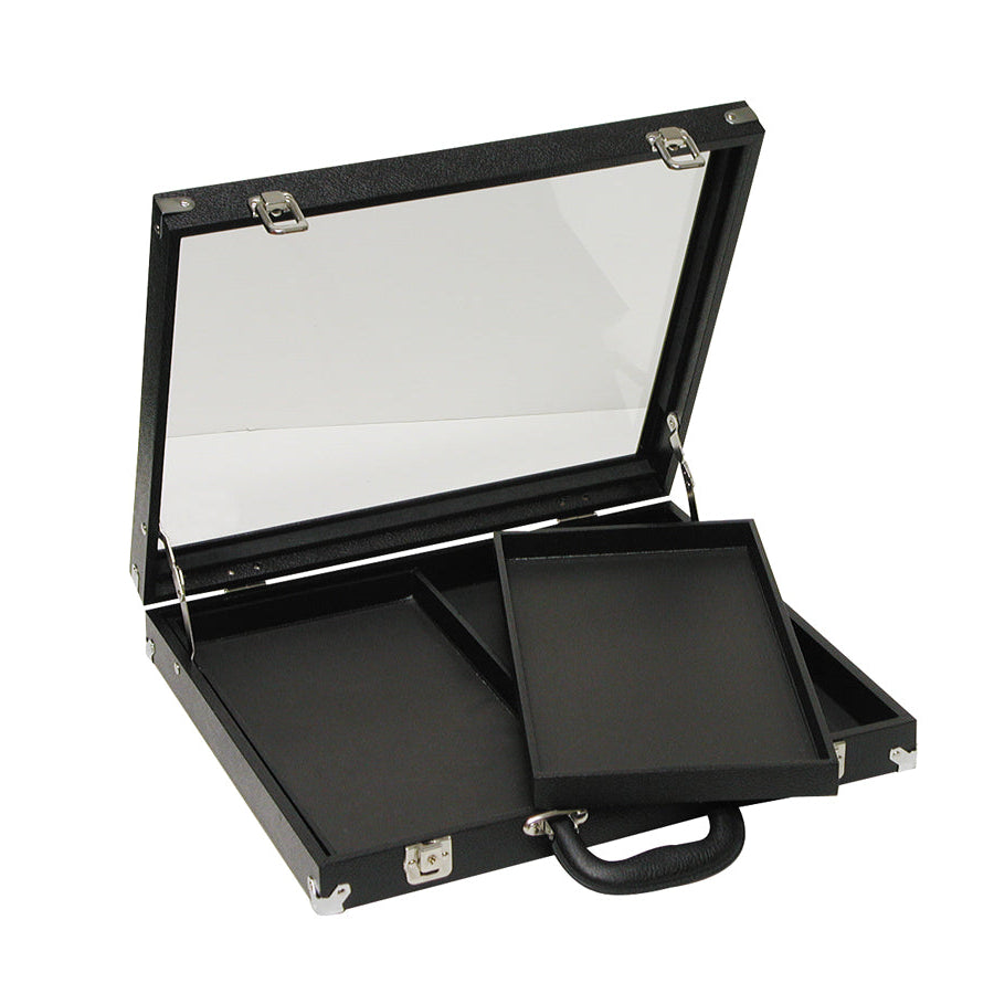 Glass-Top Display Case for Tray