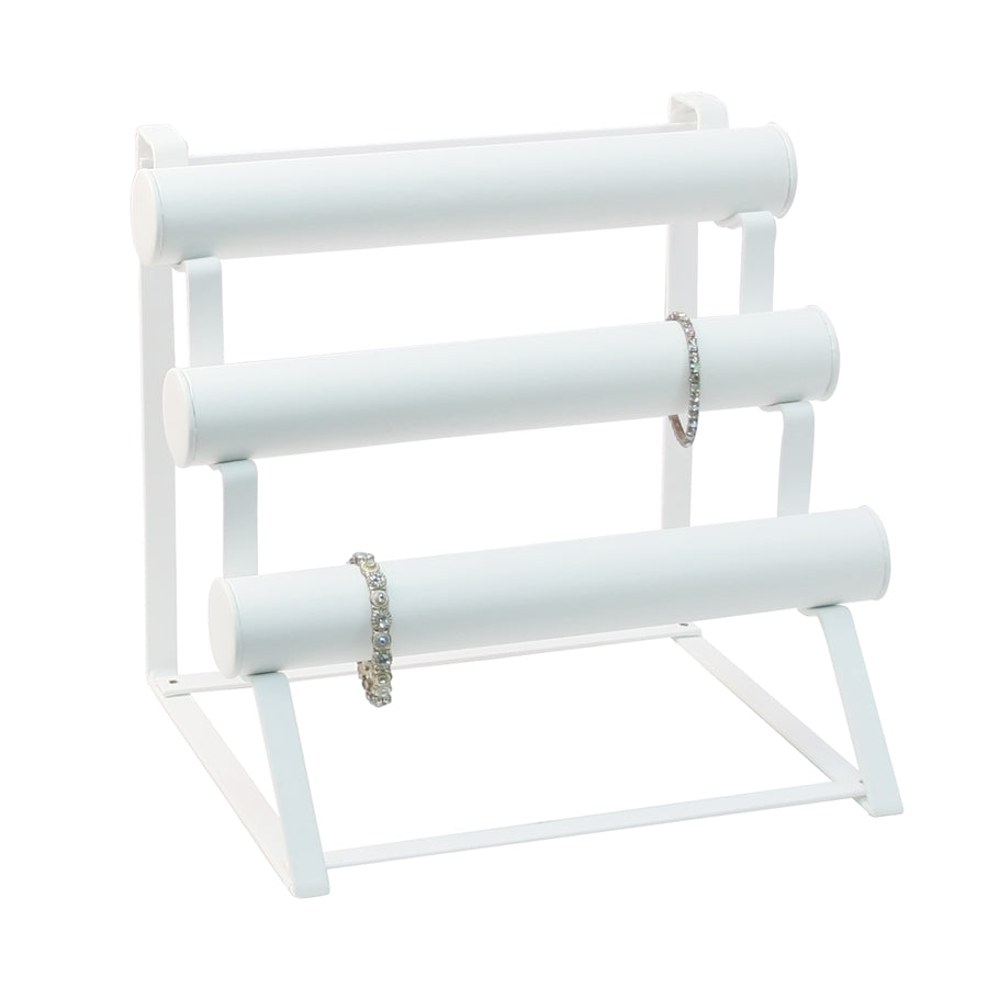 White Leatherette Mutli-Bar Display