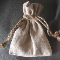 Linen Bag with Jute Cord 3" x 5"
