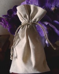 Linen Bag with Jute Cord 6" x 10"