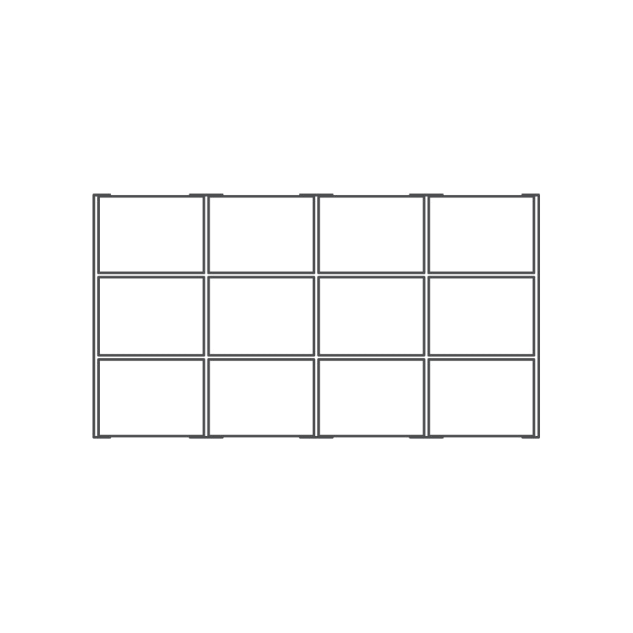 12 Compartment Full Size Tray Liner