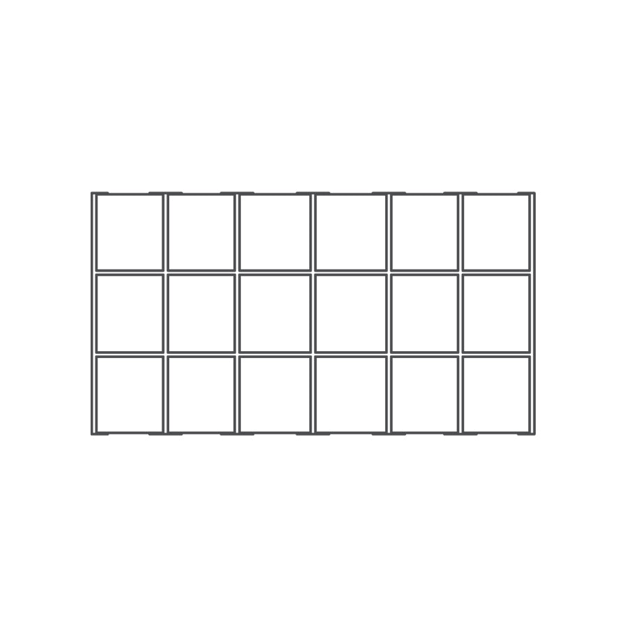 18 Compartment Full Size Tray Liner