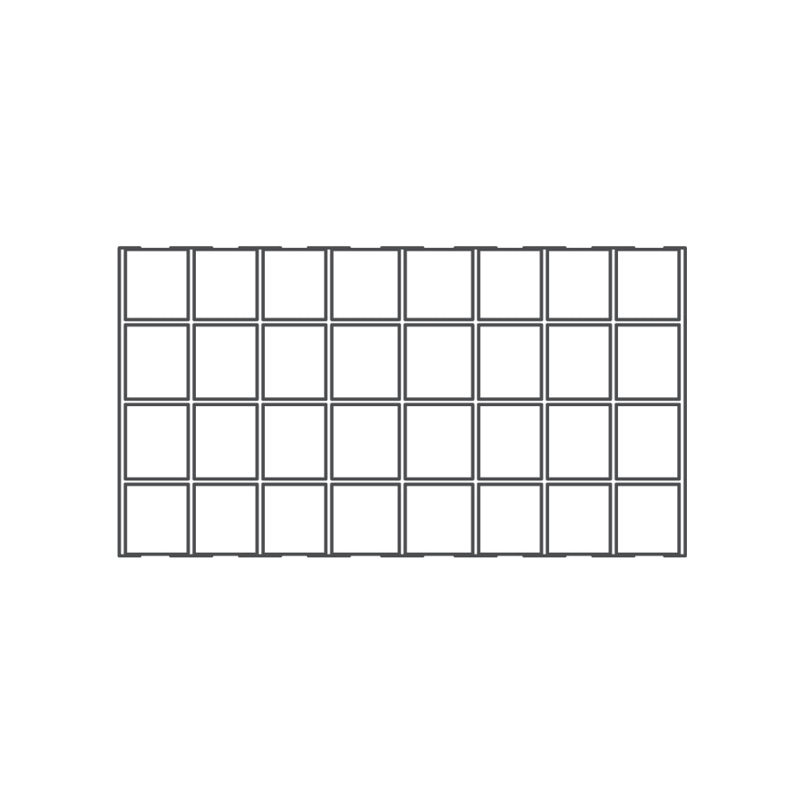 32 Compartment Full Size Tray Liner