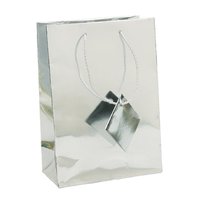 X- Large Metallic Silver Bag