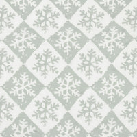 Snowflake Check Silver Printed Tissue Paper