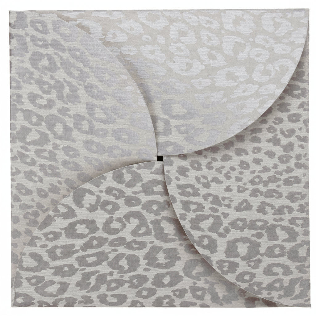 Silver Cheetah Gift Card Folder