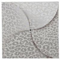 Silver Cheetah Gift Card Folder